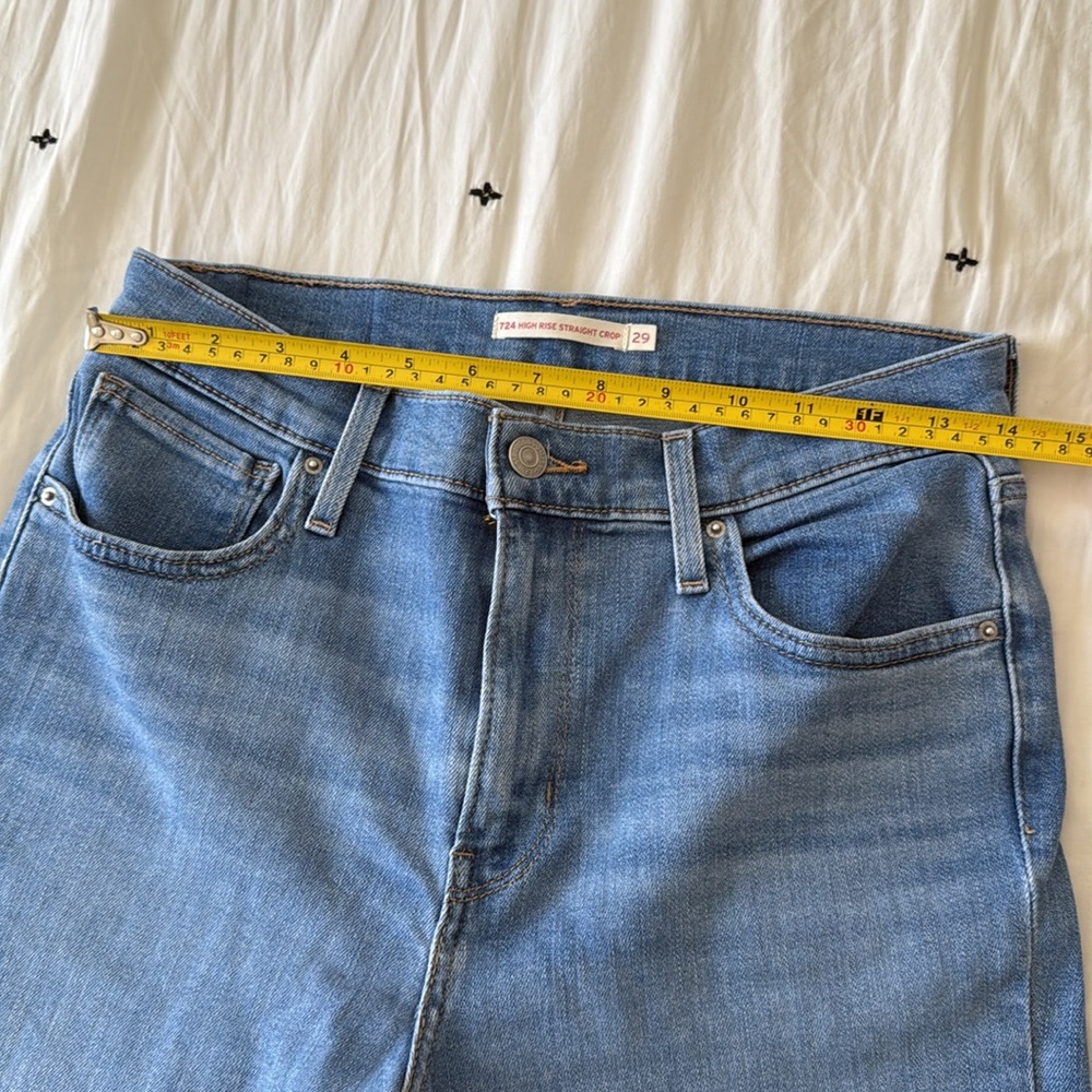 Levi’s High Rise Straight Crop Women Jeans Size 29 - Picture 9 of 9